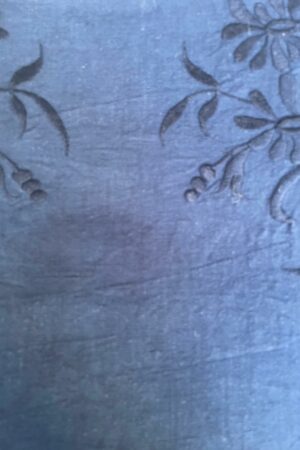 Drap brodé bleu marine 210/280