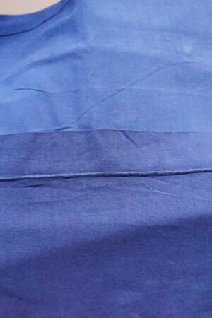 Paire de taies anciennes simples, teintes bleu marine – 55×65